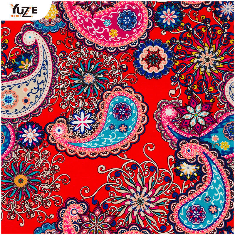 Yzmy-170715 rayon oe spandex cetak