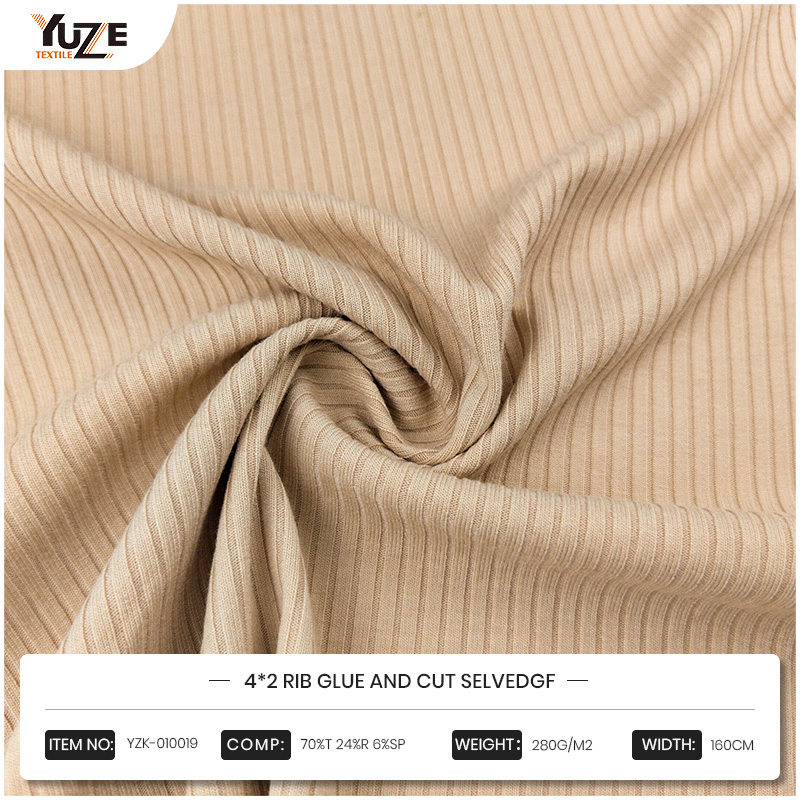 YZK-010019 4*2 Rib Glue dan Potong SelvedGF