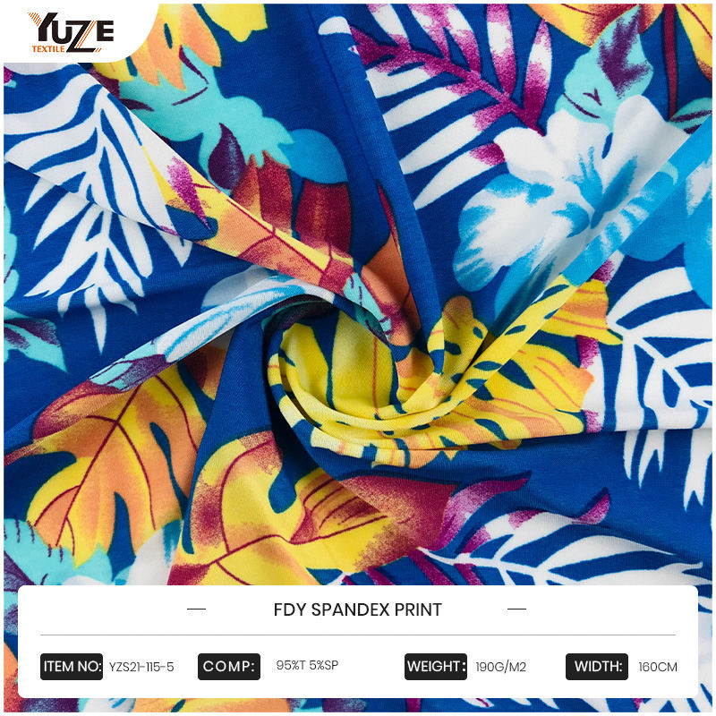 Yzs21-115-5 fdy spandex cetak