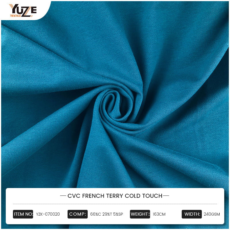 YZK-070020 CVC Prancis Terry Cold Touch