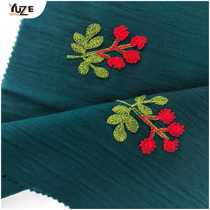 YZW-030066 Sulaman Jet Linen Linen Lembut