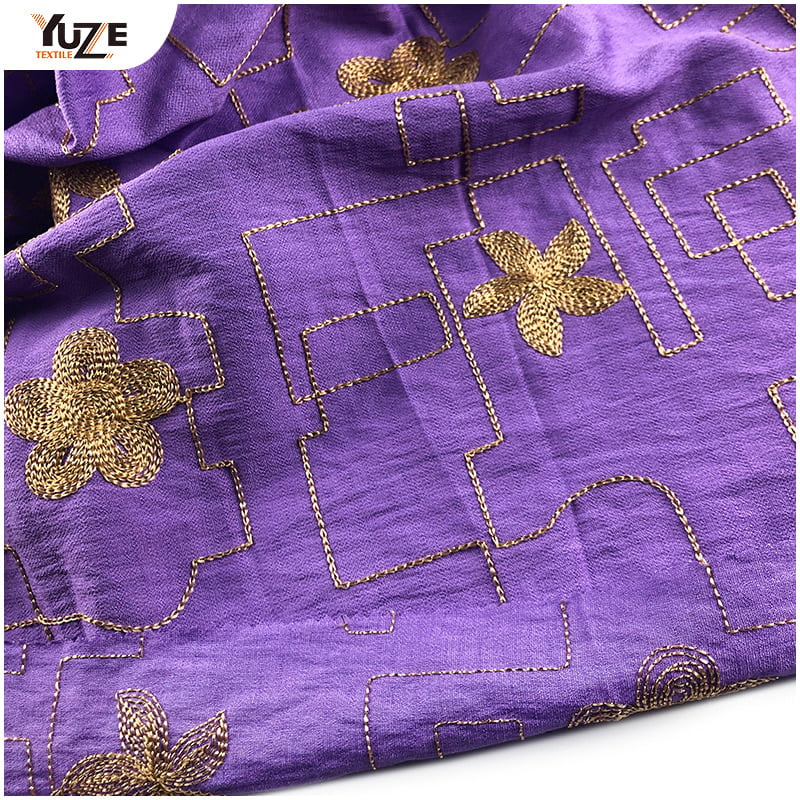 YZW-030137-1 RN Tree Crepe Embroidery