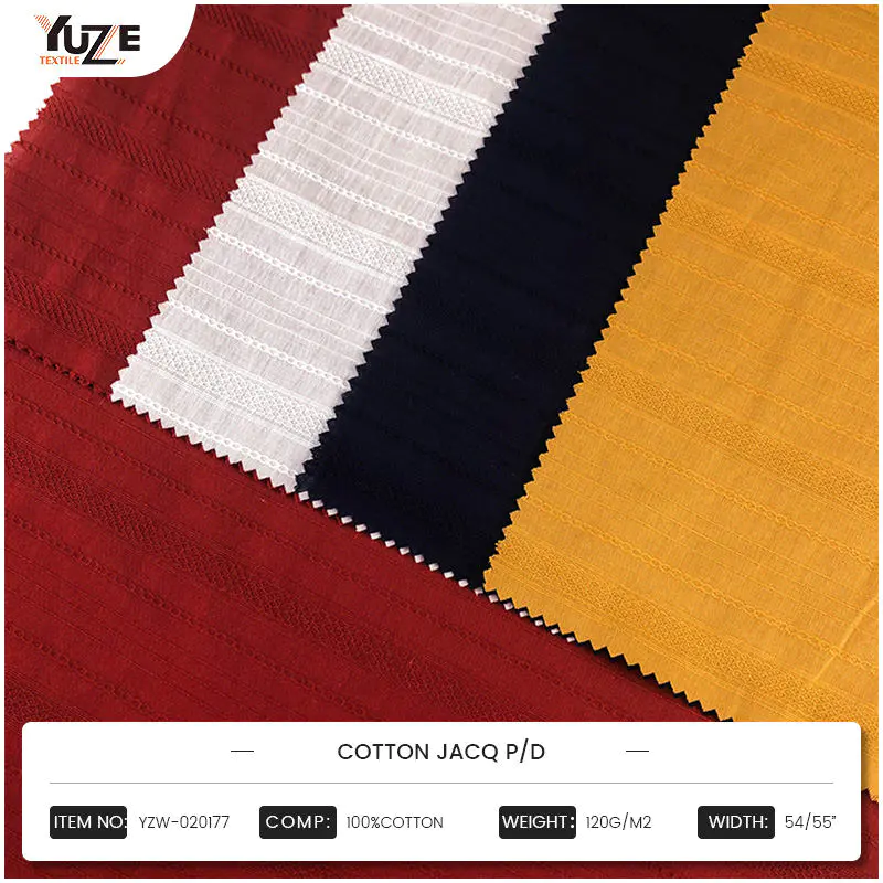 YZW-020177 Cotton Jacq PD Jacquard Technology: Perfect Fusion of Weaving and Art